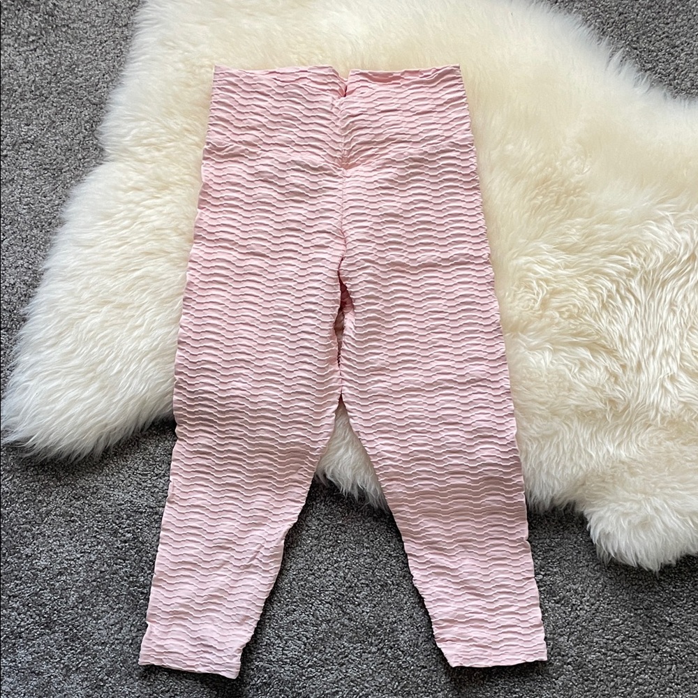 Booty by Brabants Light Pink Textured Leggings